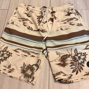 Surf Mentality Mens Large Swim Trunks